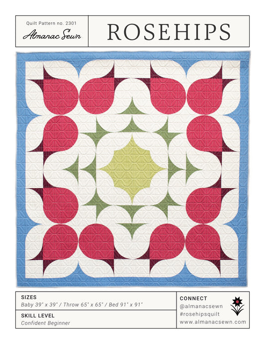 Rosehips Quilt Pattern - PDF