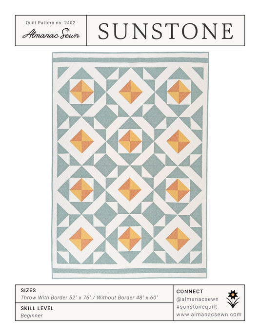 Sunstone Quilt Pattern - PDF